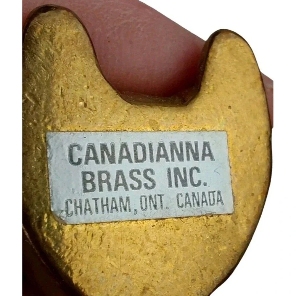 Canadianna Brass Bunny Rabbit Figurine Heavy Easter Holiday Vintage Retro 2.5